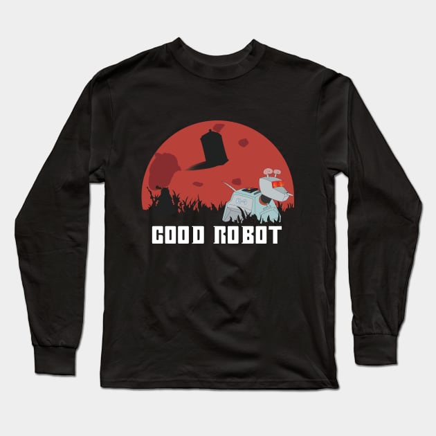 Good Robot Long Sleeve T-Shirt by GarBear Designs